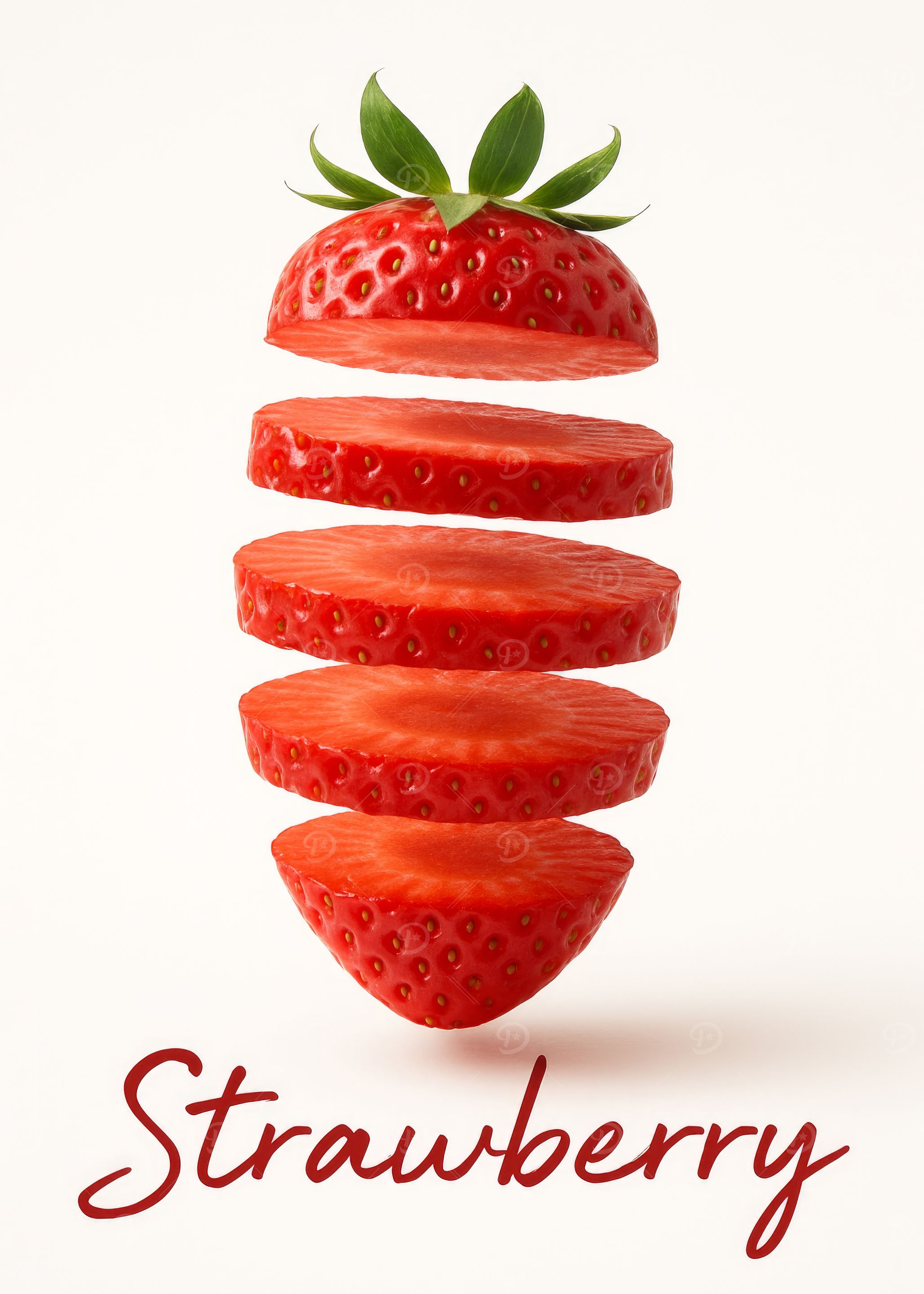 Sliced Strawberry Still Life
