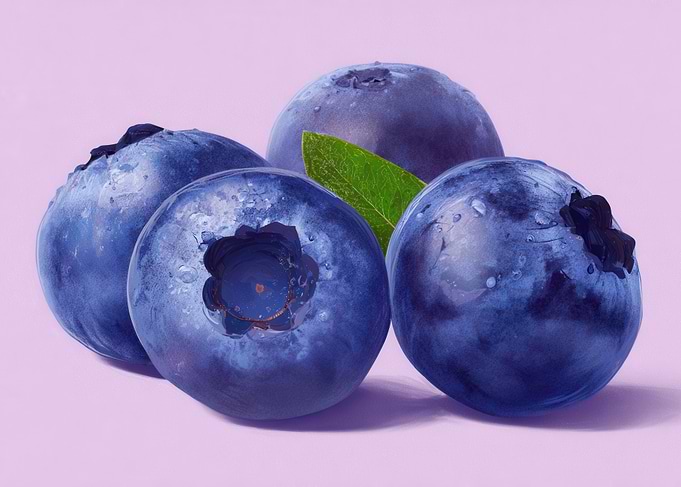 Fresh Blueberries Still Life
