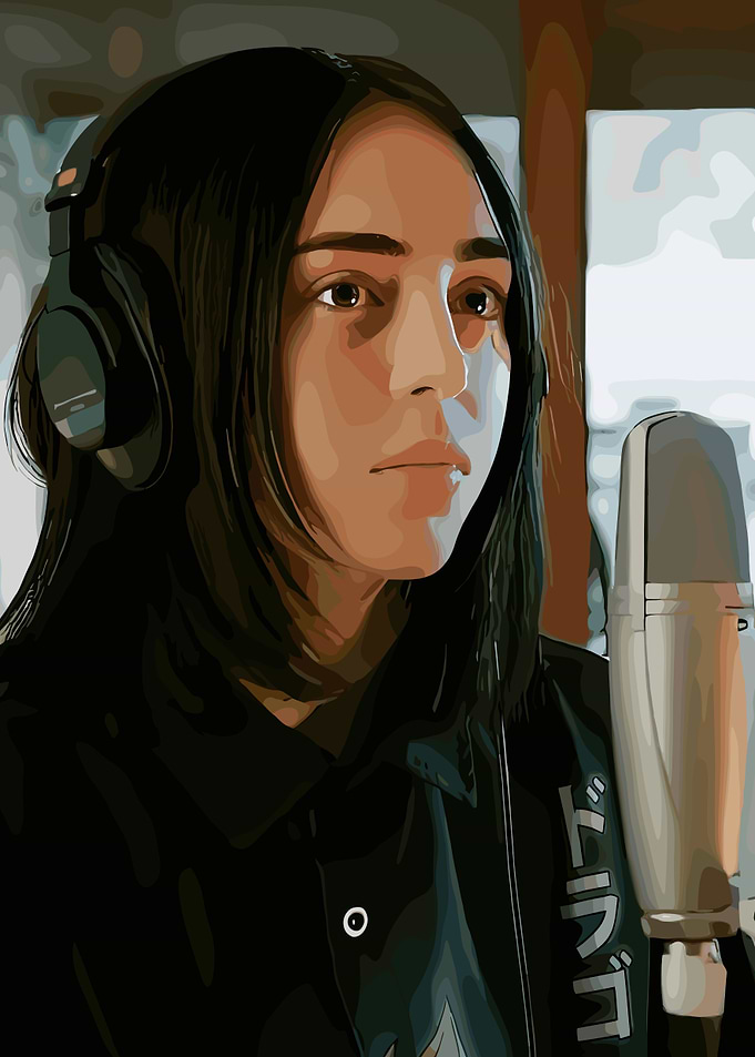 Billie Eilish in Recording Studio