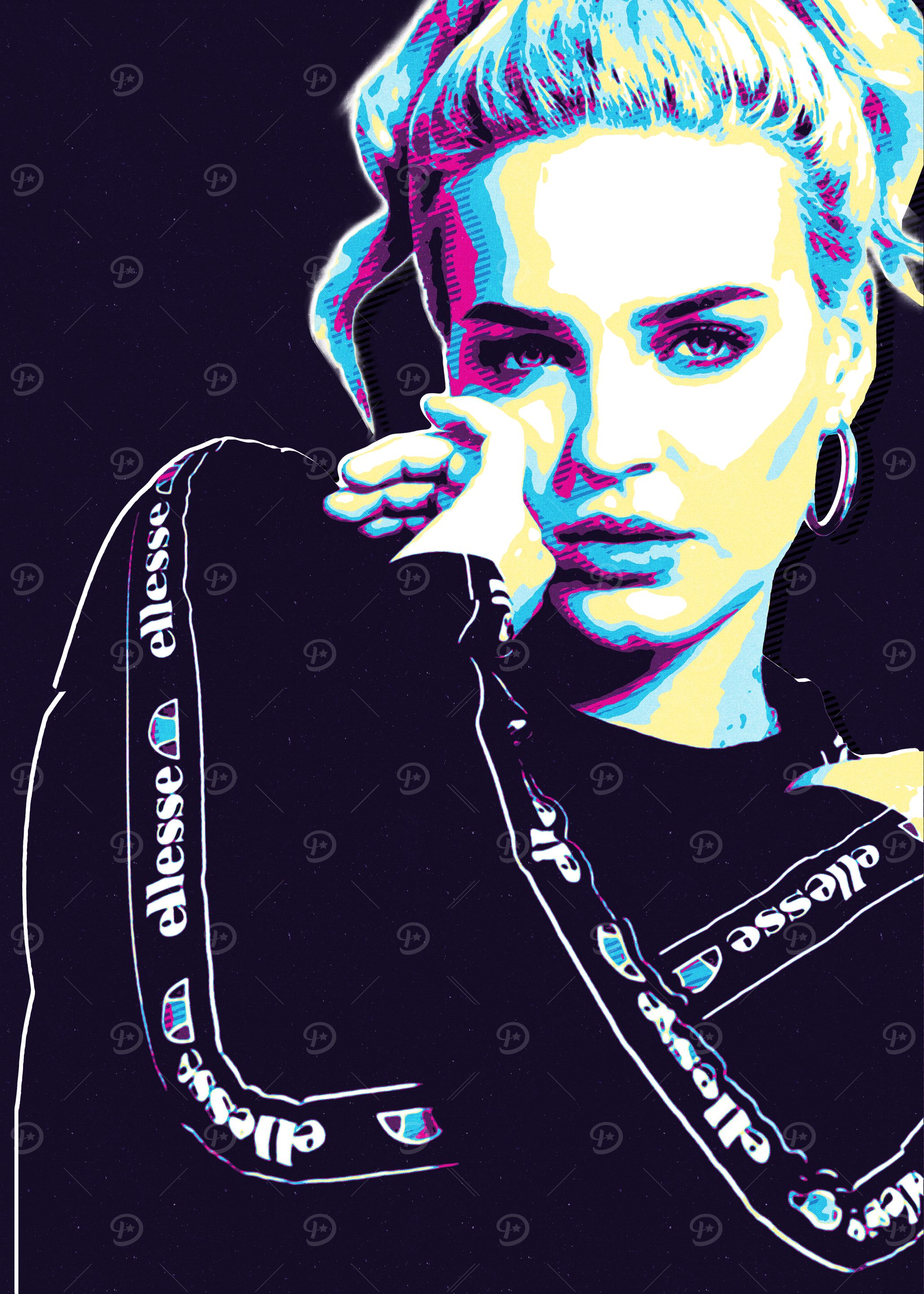 Anne Marie Retro Art