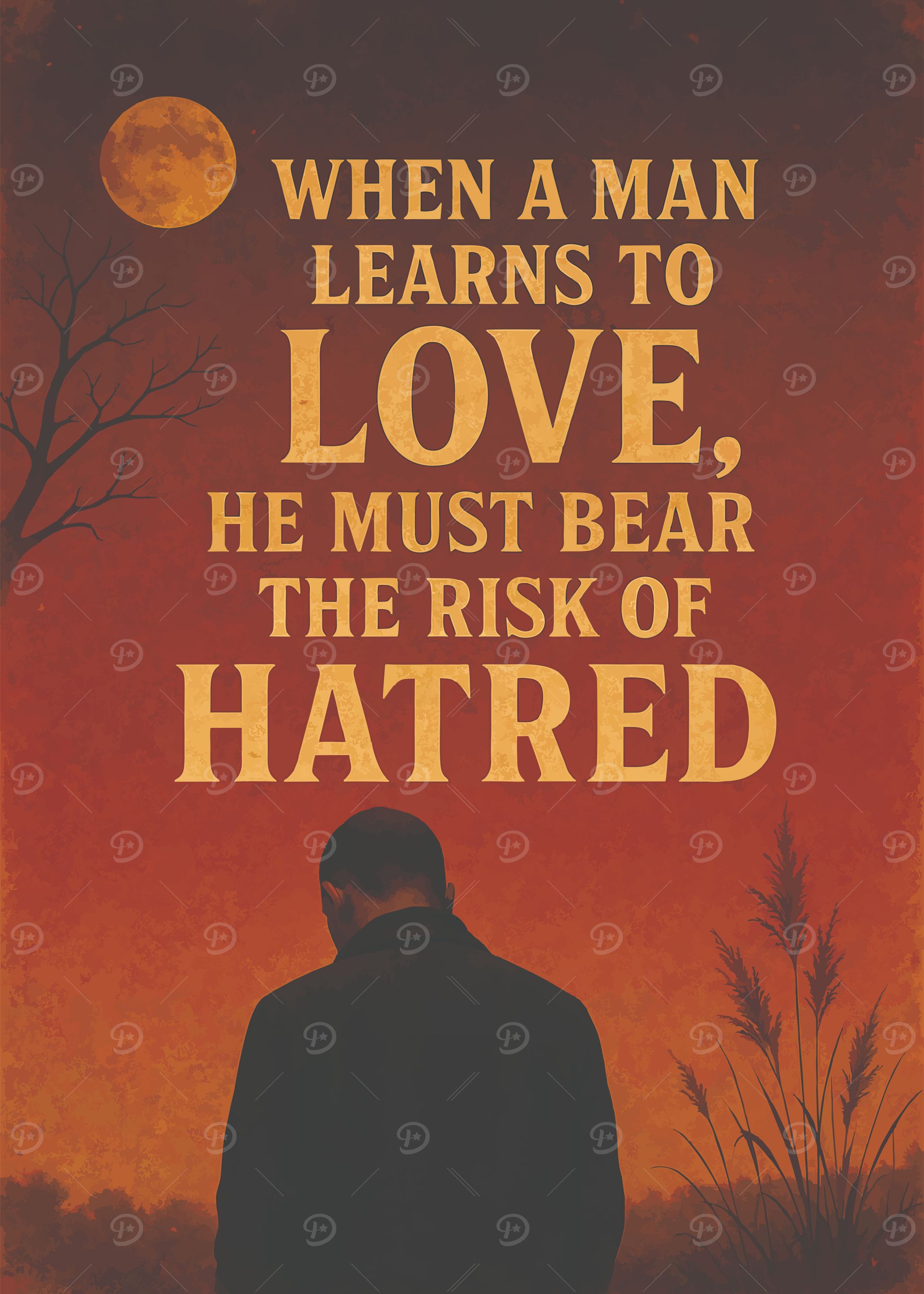 Love and Hatred Inspirational Poster