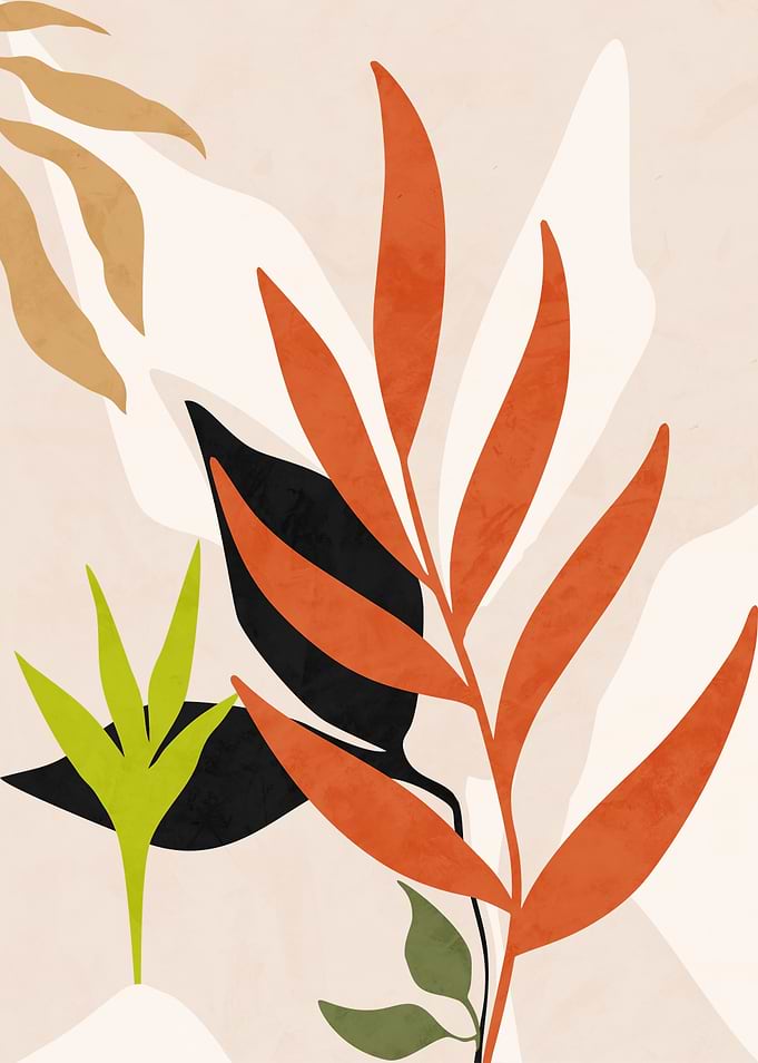 Abstract Botanical Art Print