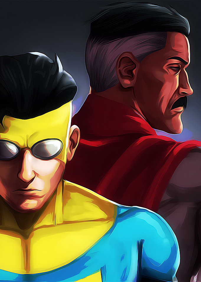 Invincible and Omni-Man Portrait