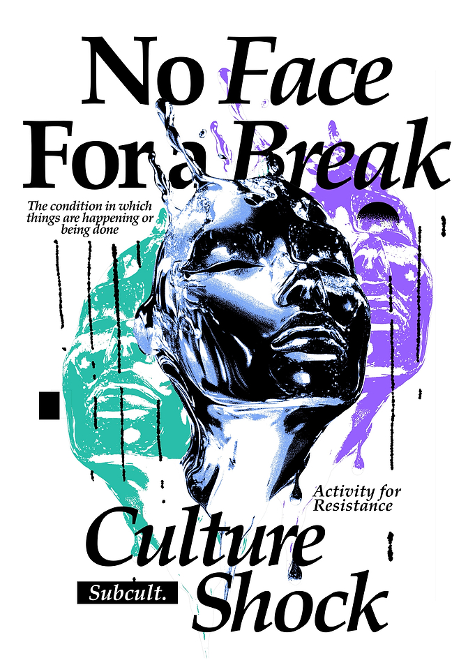 No Face For a Break Poster