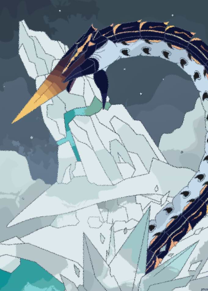 Serpentine Creature on Subnautica