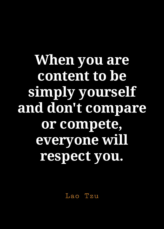 Lao Tzu quote on contentment