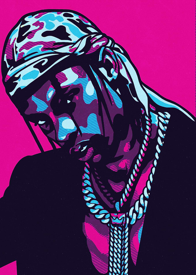Man with Durag Pop Art Portrait