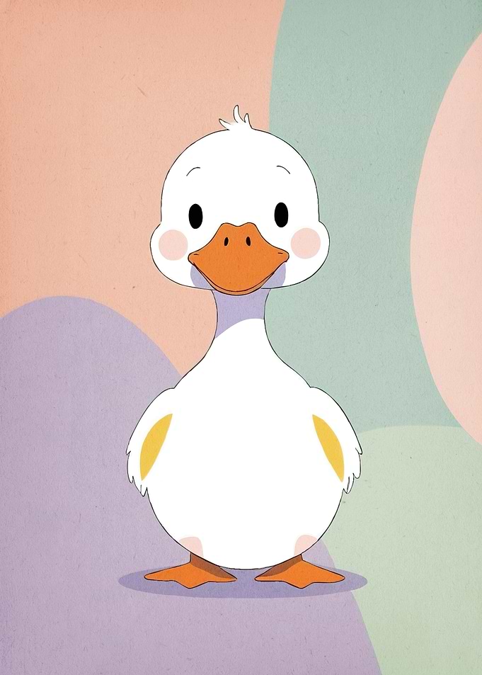 Cute Cartoon Duck