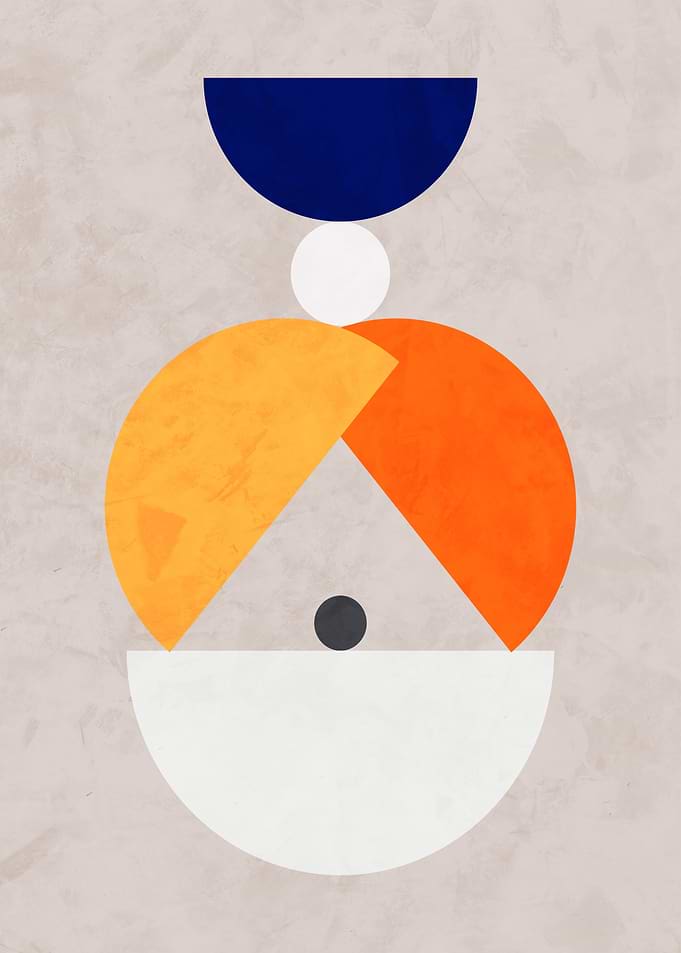 Abstract Geometric Shapes Art