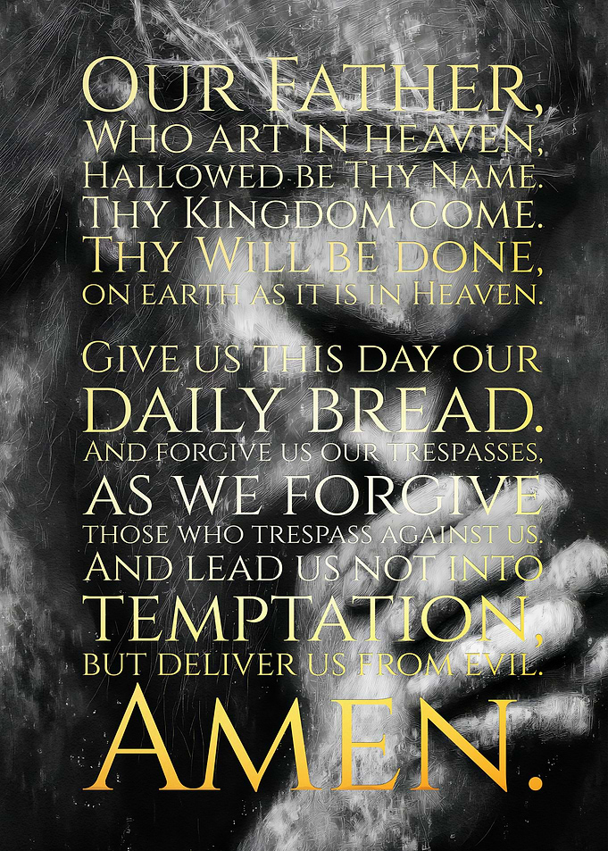 Our Father Prayer Art
