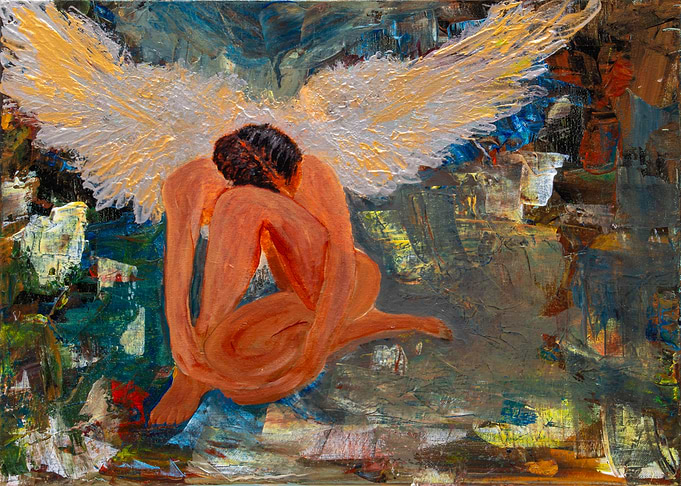 Weeping Angel Painting