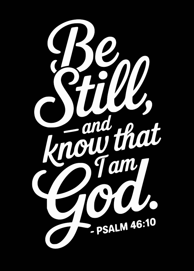 Psalm 46:10 Be Still and Know I Am God