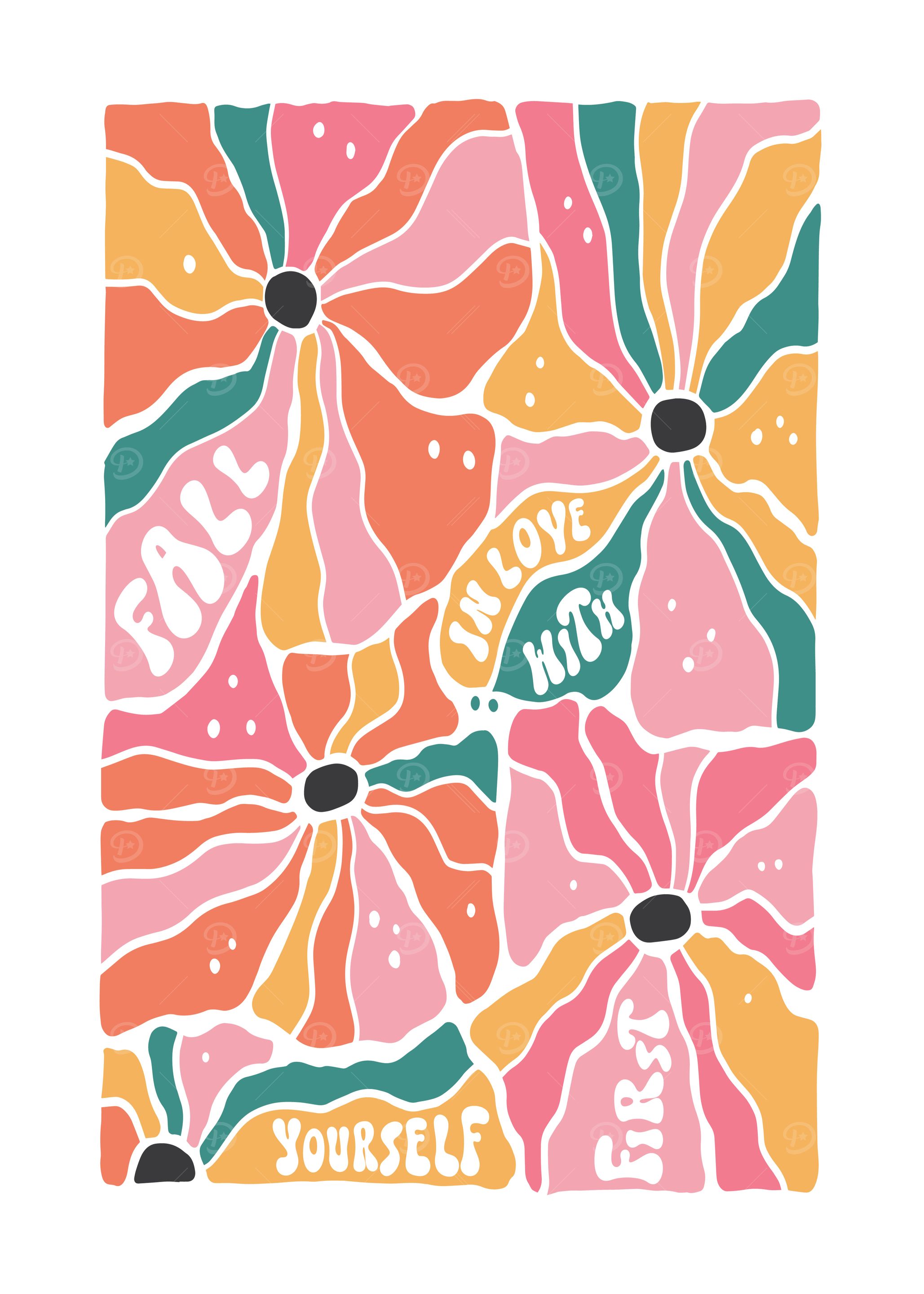 Fall in Love with Yourself First Floral