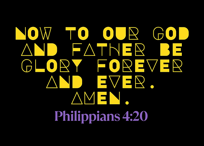 Philippians 4:20 Text Art