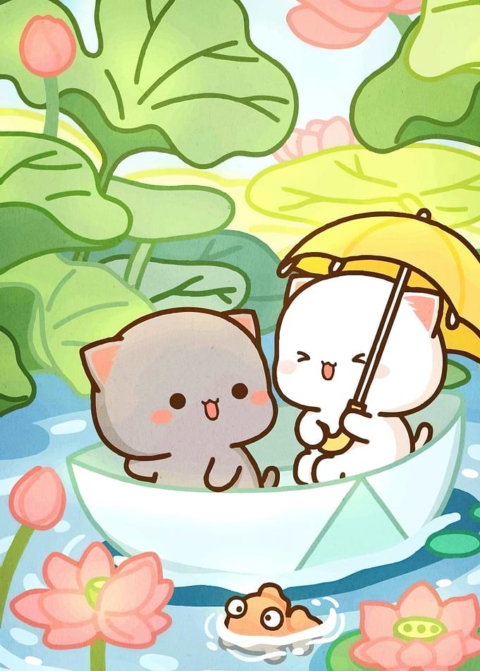 Cute Cats Boat Umbrella