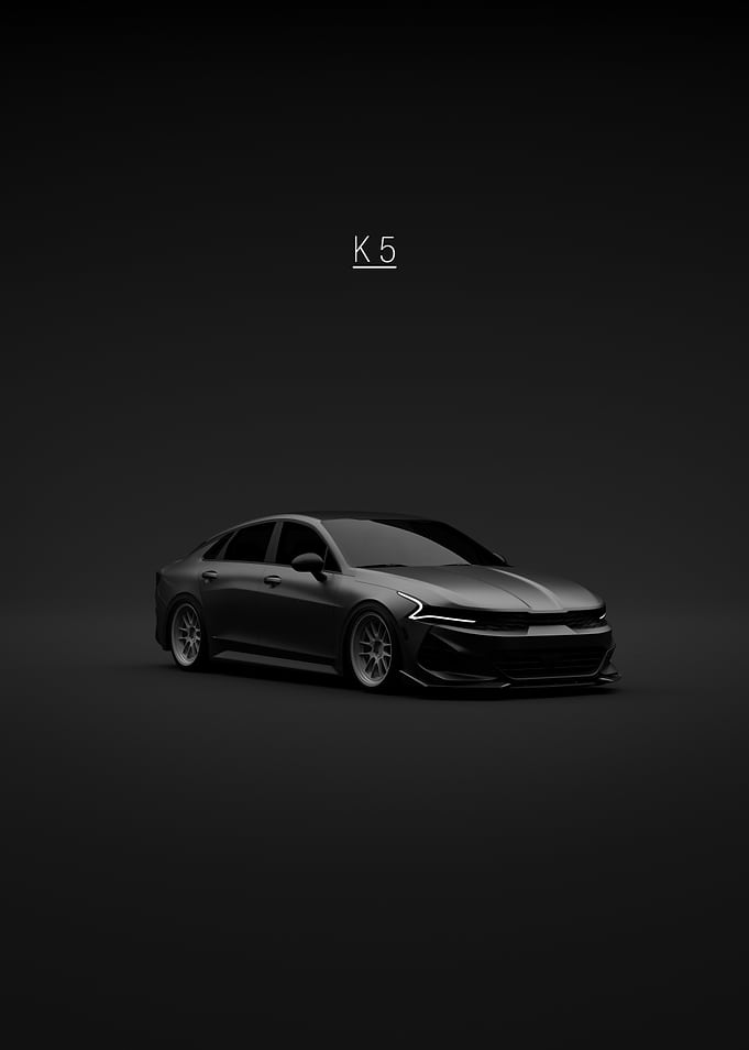 Kia K5 Car Dark Background