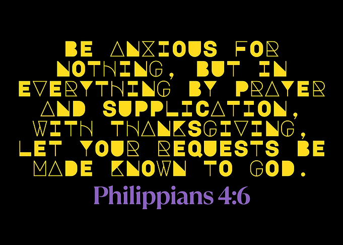 Philippians 4:6 Bible Verse Typography