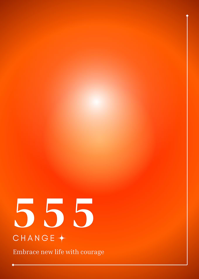 555 Change Angel numbers aura