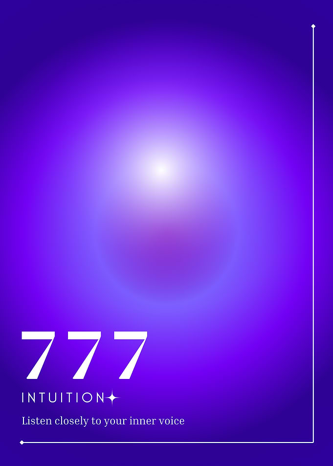 777 Intuition Angel numbers aura