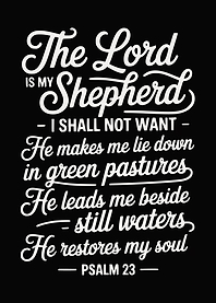 Psalm 23 Typography