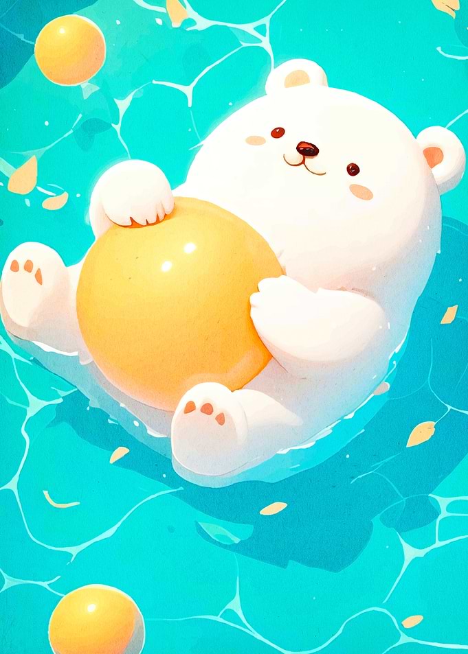 Cute Bear Floating Balls
