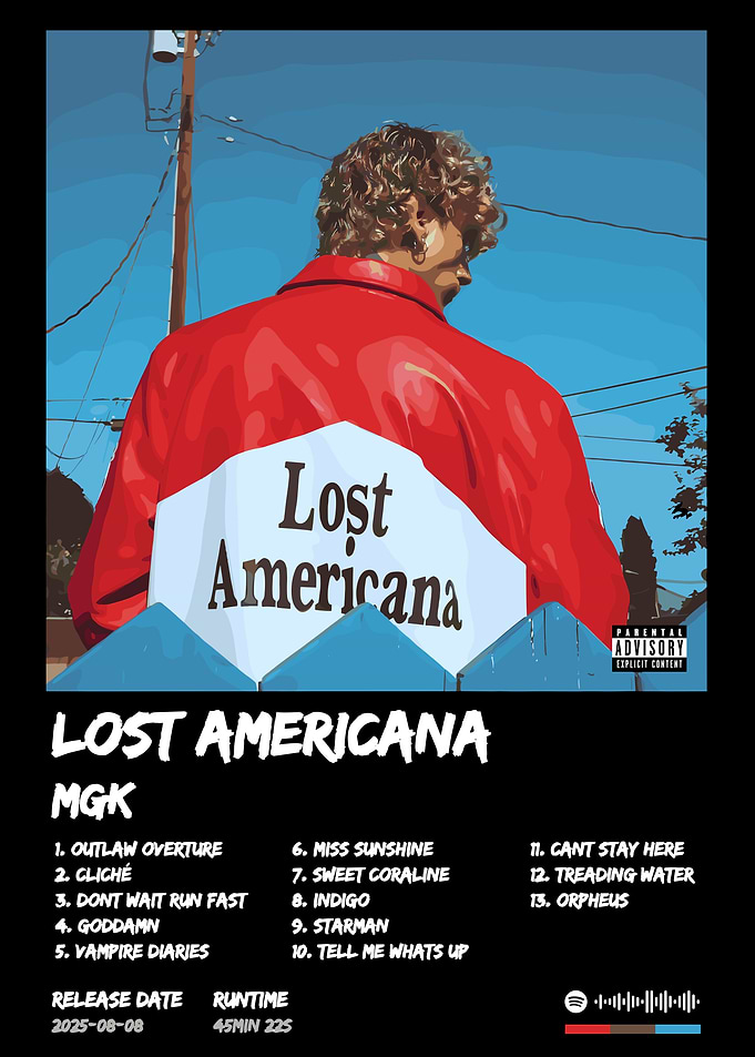 MGK Lost Americana Album Cover Art