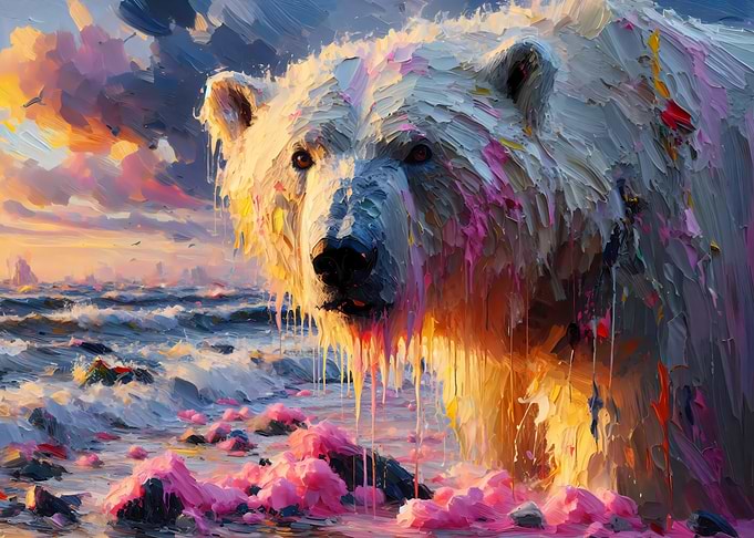 Let Me Be a Polar Bear Who Loves Color