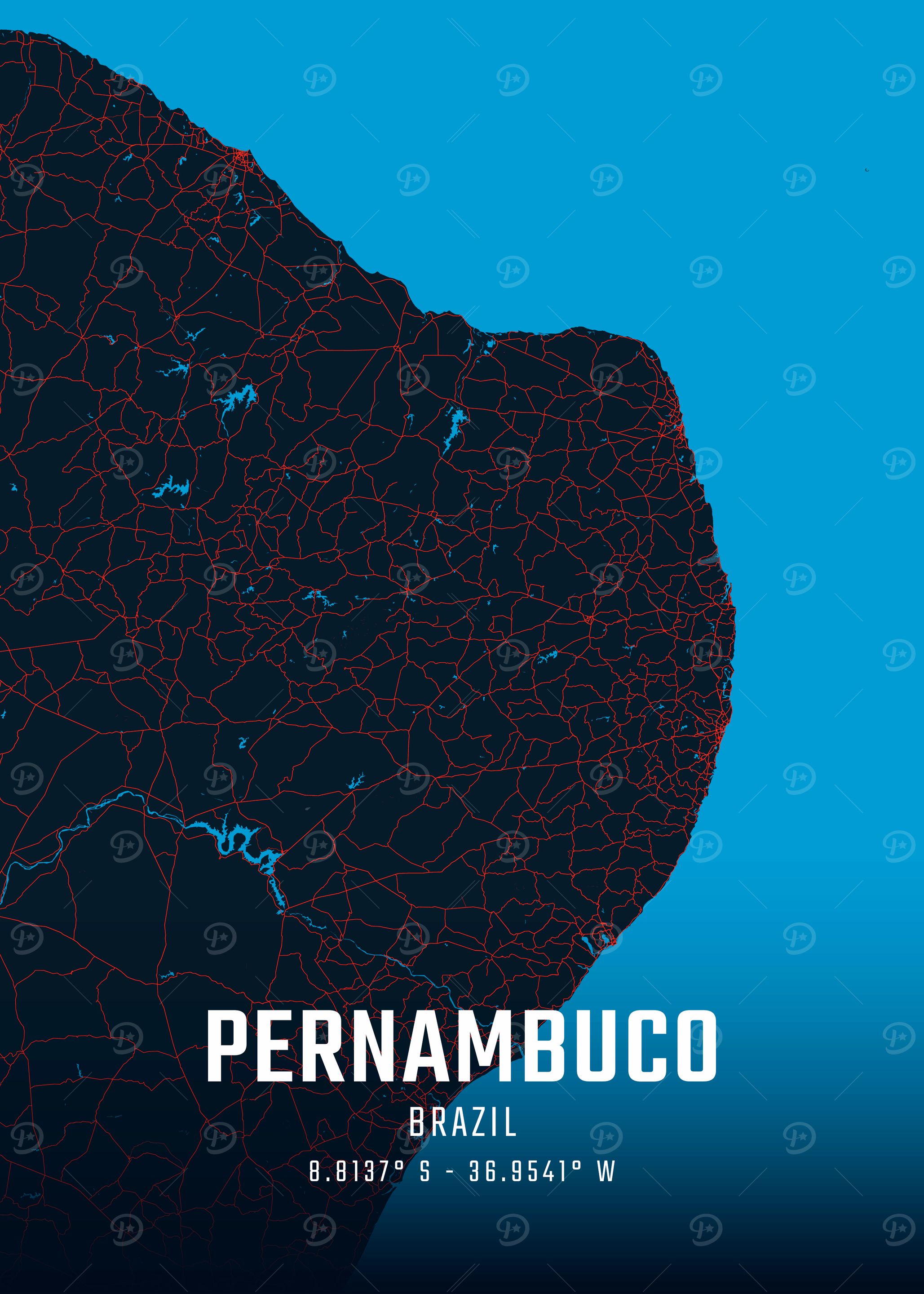 Pernambuco City Map