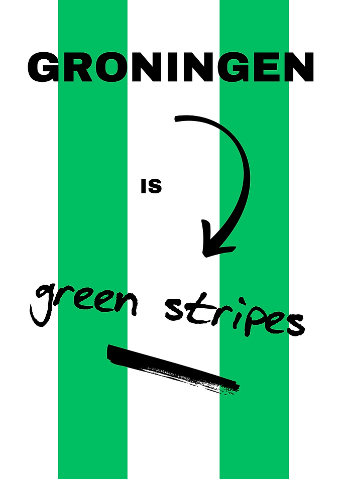 Groningen is green stripes