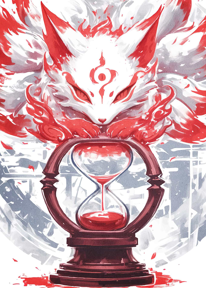 Nine-tailed Fox Hourglass