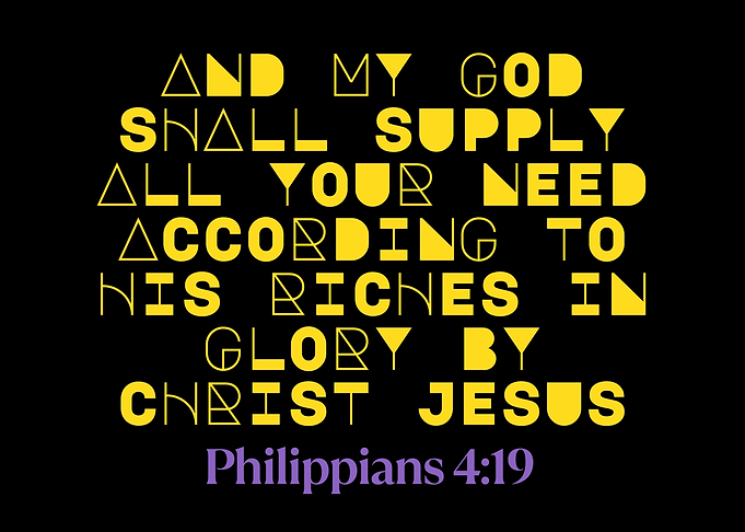 Philippians 4:19 Scripture Art