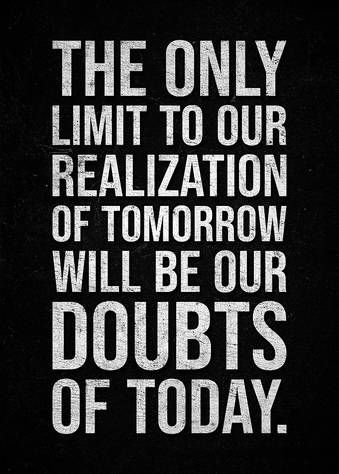 Inspirational Quote: Limit to Realization