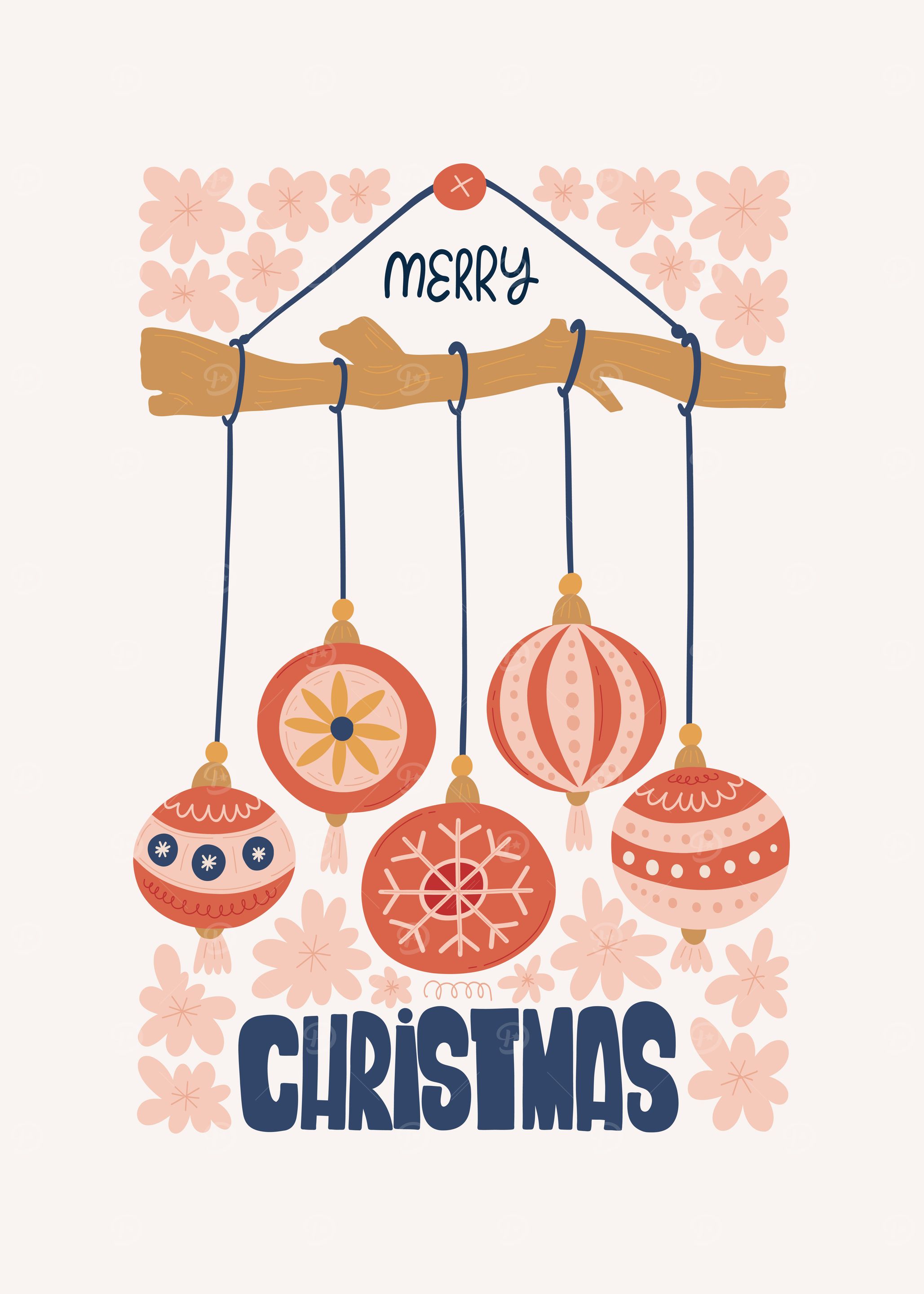 Merry Christmas Ornament Decoration