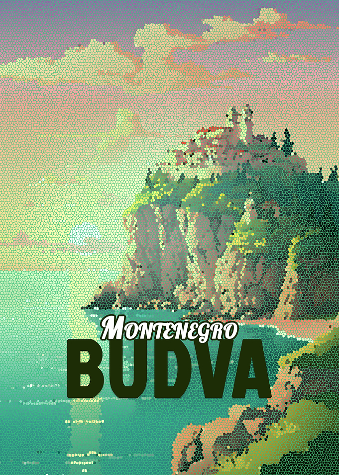 Montenegro Budva Mosaic Landscape