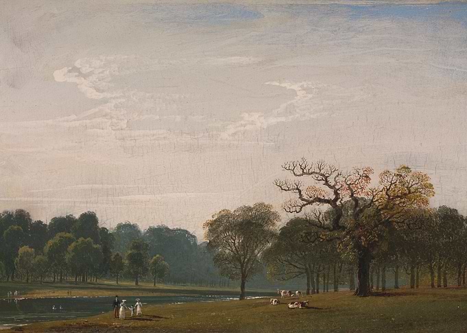 Landscape Painting with Figures and Cattle