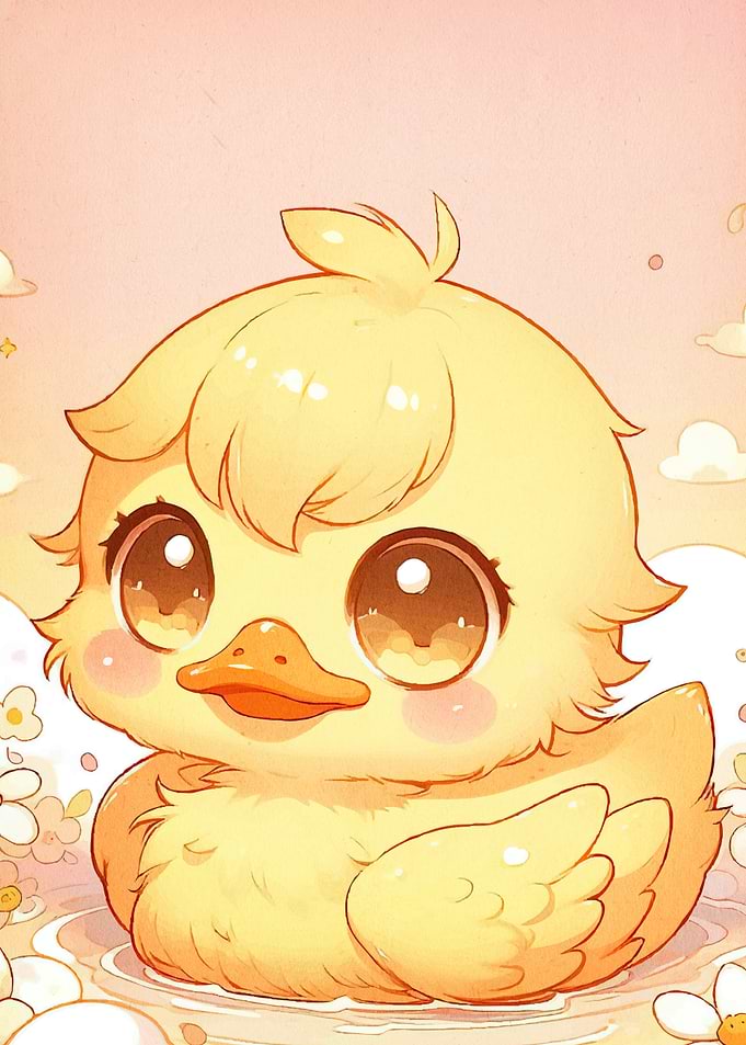 Cute Yellow Duckling