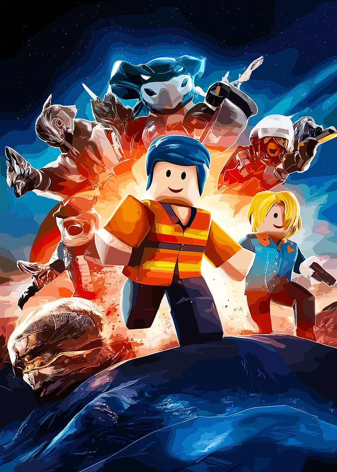 Roblox Characters Action Scene