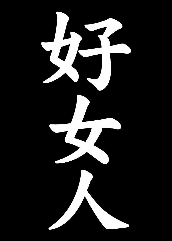 Chinese Calligraphy: Good Woman