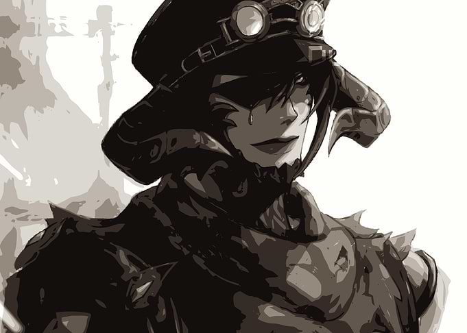 Steampunk Character Portrait in Sepia Tones