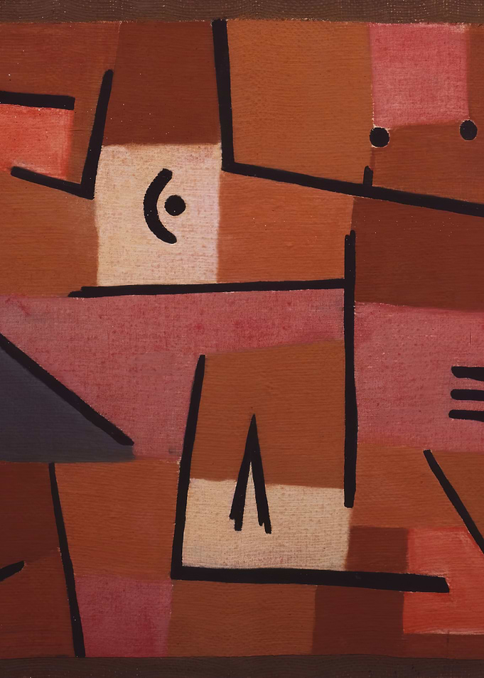 Abstract Geometric Painting with Symbolic Elements