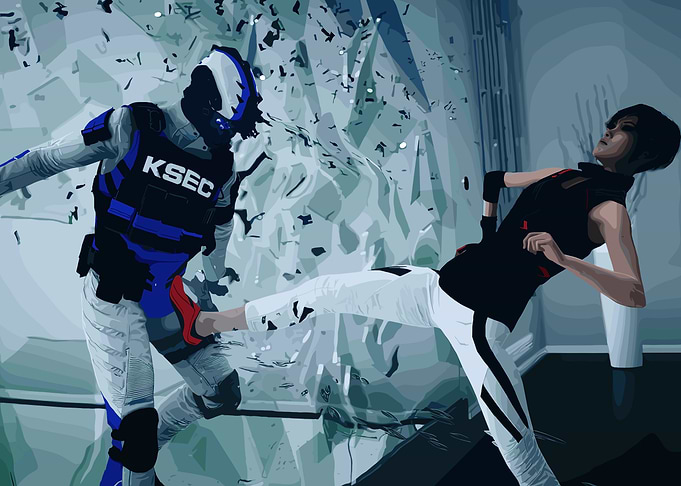 Mirror's Edge Catalyst Action Scene