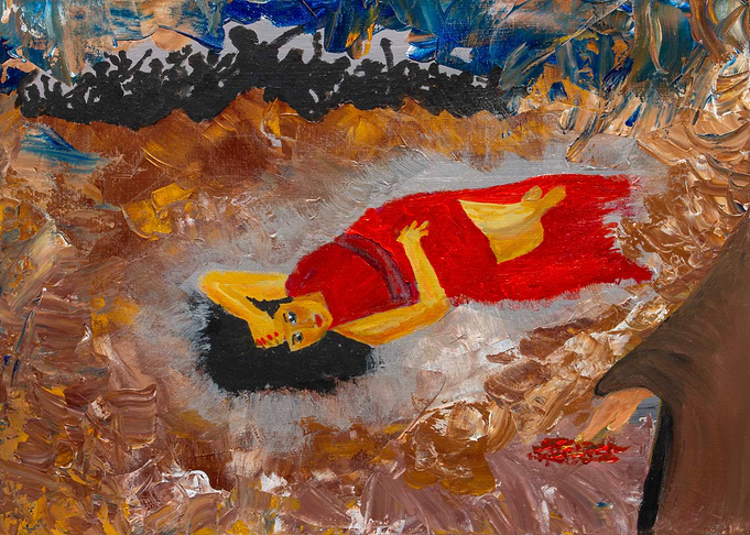 Grace in the Dust Painting
