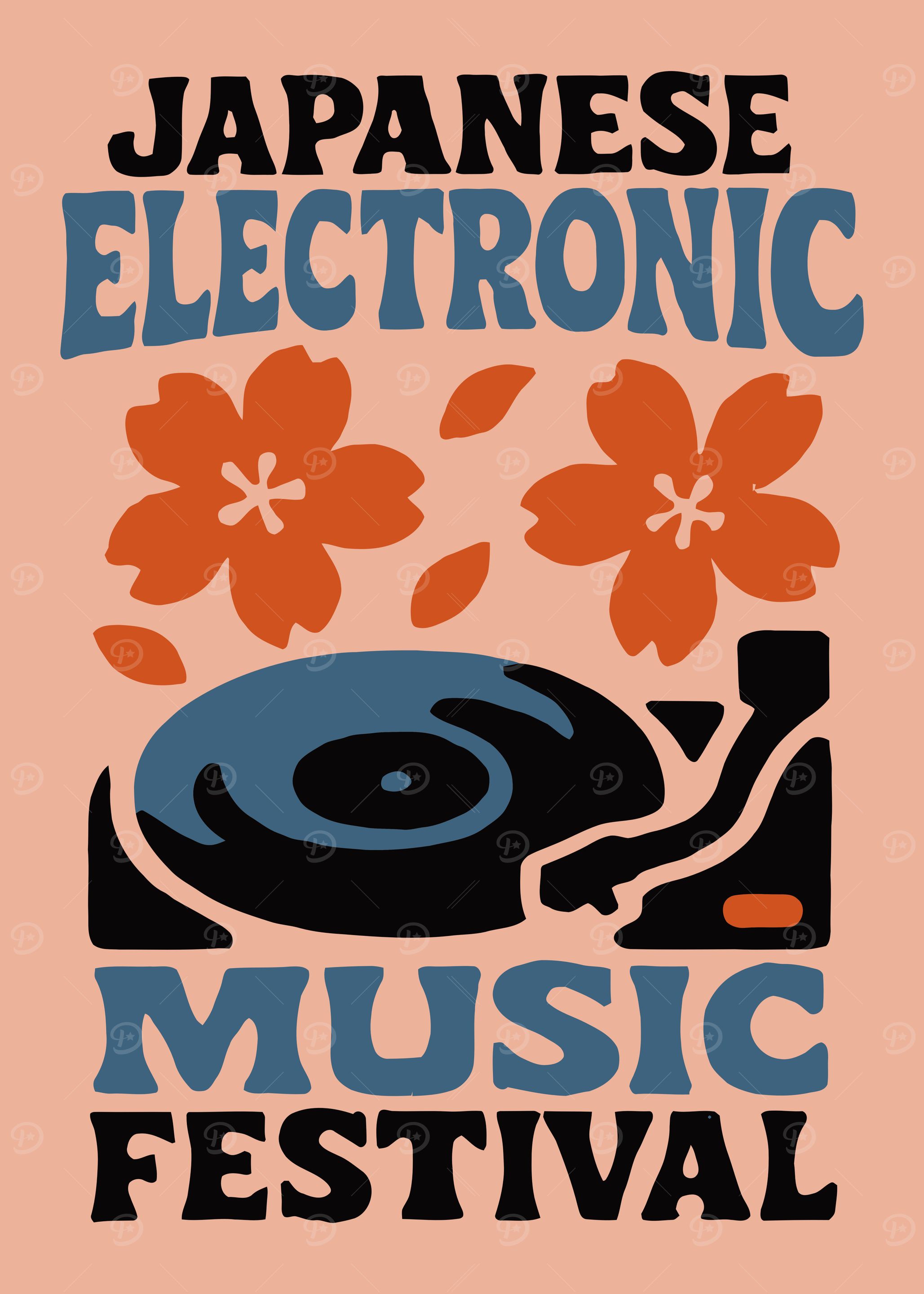 Japanese Electronic Music Festival Poster