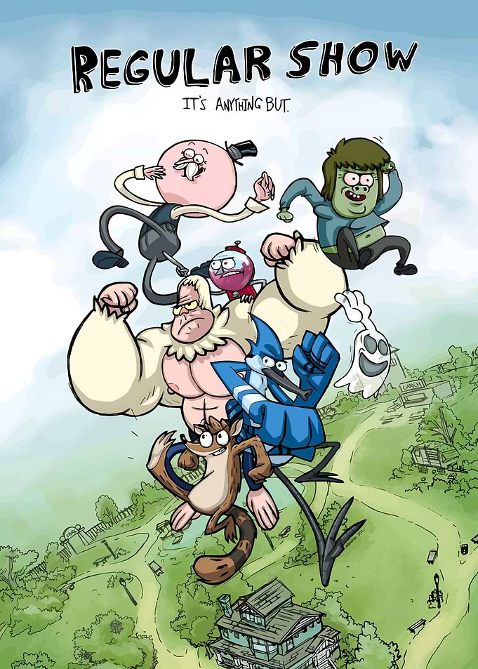 Regular Show Cartoon Characters Group Shot