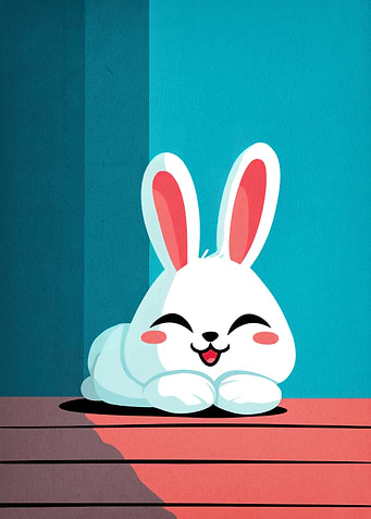 Cute Cartoon Bunny Illustration