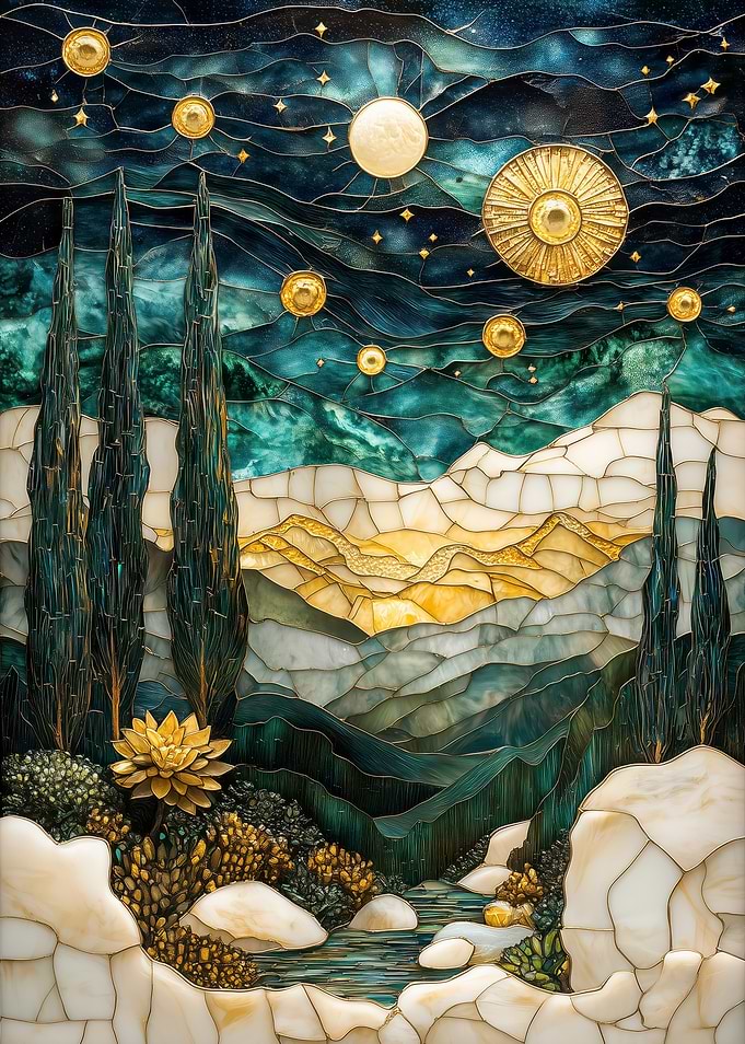 Stained Glass Landscape