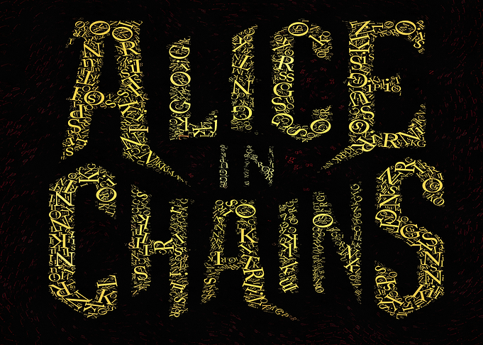 Alice in Chains Typography Art