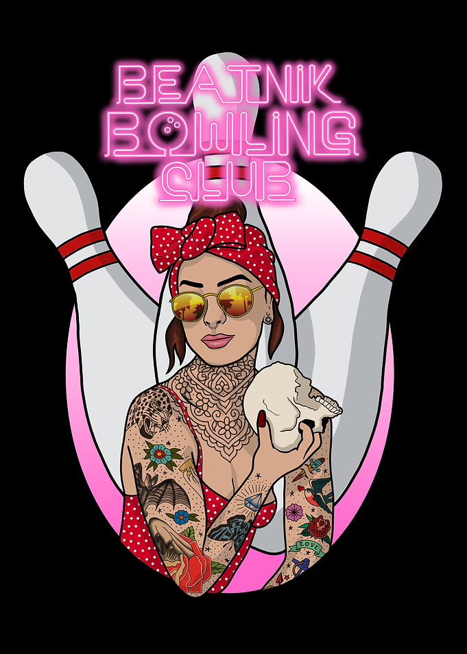 Beatnik Bowling Club - Tattooed Pin-Up Girl
