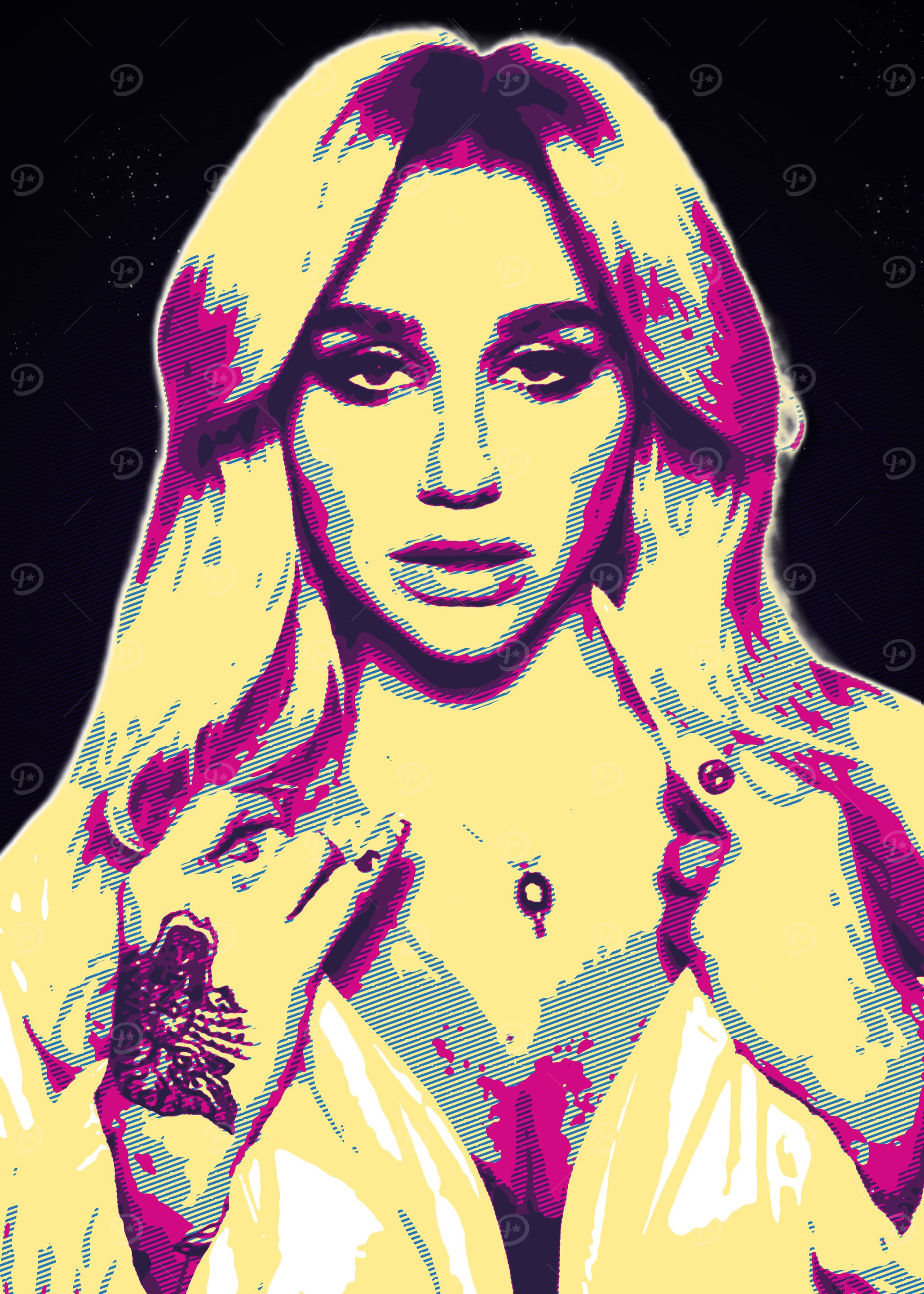 Kesha Pop Art Portrait