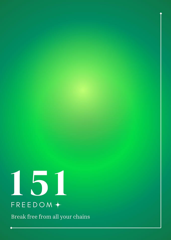 151 Freedom Angel numbers aura